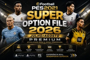 PES 2021 – Option File Atualizado 2026 ⚡ PS4/PS5