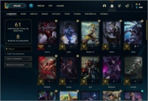 Conta ouro 4 com 44 champs e 7 skins - League of Legends LOL