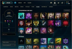 Conta ouro 4 com 44 champs e 7 skins - League of Legends LOL