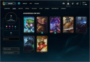 Conta ouro 4 com 44 champs e 7 skins - League of Legends LOL