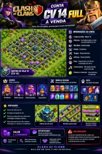 Conta Clash of Clans CV 14