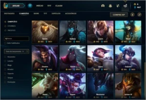 Conta ouro 4 com 132 champs e 94 skins - League of Legends LOL