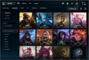 Conta ouro 4 com 132 champs e 94 skins - League of Legends LOL