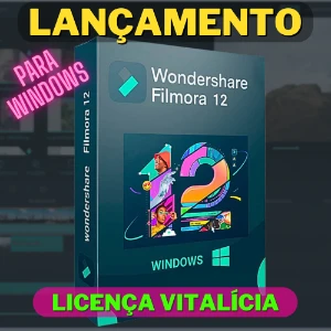 Wondershare Filmora 12 - Licença Vitalícia - Softwares e Licenças
