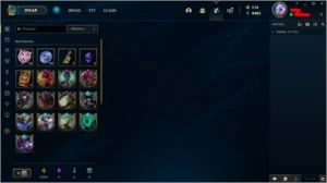 conta ótima com 1001 skins e todos os champs habilitados - League of Legends LOL