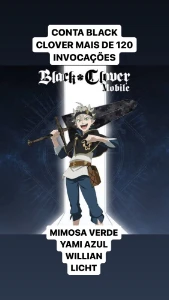 Conta Black Clover Yami e Mimosa - Outros