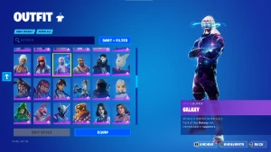 Conta Com Wildcat, Galaxy - Rogue Spider/Glow & +/- 170 Skin - Fortnite