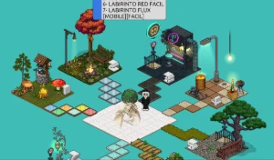 Conta Habbo com 5 labirintos