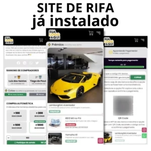 Site de rifas larável ja instalado vitalicio - Serviços Digitais