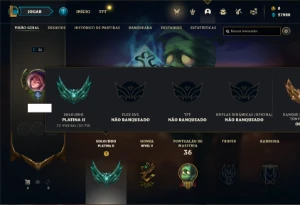 Conta Platina 2 com 25 Champs e 1 Skin - League of Legends LOL