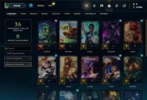 Conta Platina 2 com 25 Champs e 1 Skin - League of Legends LOL