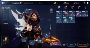 Conta Mir4 Sa71 lvl 70 76.653K de Power