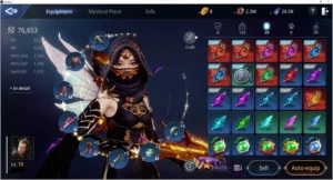 Conta Mir4 Sa71 lvl 70 76.653K de Power