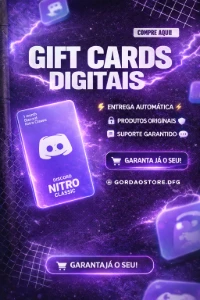 🔥 Discord Nitro Trimestral – Ative 4 Contas com 1 Card - Assinaturas e Premium