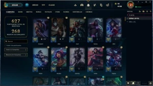 Conta Lol Level 629 + 223 SKINS E LUX ELEMENTALISTA!!! - League of Legends