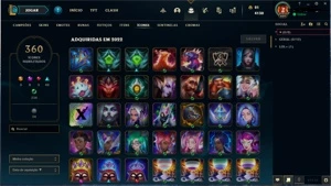 Conta Lol Level 629 + 223 SKINS E LUX ELEMENTALISTA!!! - League of Legends
