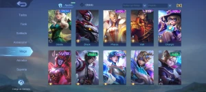 Conta Mobile legends skin SELENA ABISS