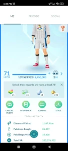 Pokémon GO Conta Nivel 71 Com XP Pro 80