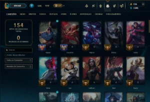 Diamante 3 com 70 Champs e 16 Skins - League of Legends LOL