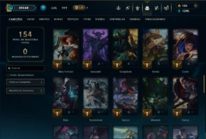 Diamante 3 com 70 Champs e 16 Skins - League of Legends LOL