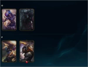 Gold IV, todos campeões habilitados, honra lvl 3, 105 skins - League of Legends LOL