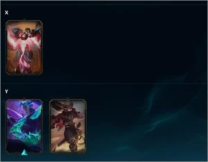 Gold IV, todos campeões habilitados, honra lvl 3, 105 skins - League of Legends LOL