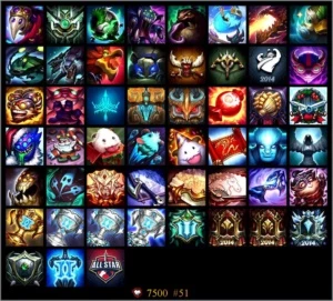 Conta platina, todos champ, 59 skins incluindo janna camp - League of Legends LOL