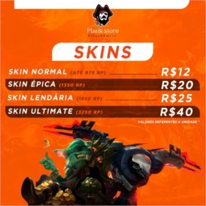 VENDA DE SKINS LEAGUE OF LEGENDS LOL