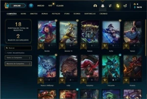 Conta ouro 4 com 25 Champs e 2 Skins - League of Legends LOL