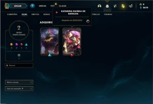 Conta ouro 4 com 25 Champs e 2 Skins - League of Legends LOL