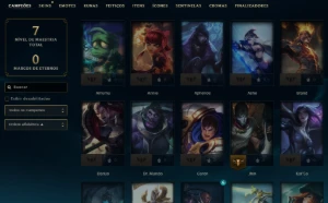 Lol Ferro, Upada na Mão, Level 32, 7.000 de Ea, 3 Skins - League of Legends