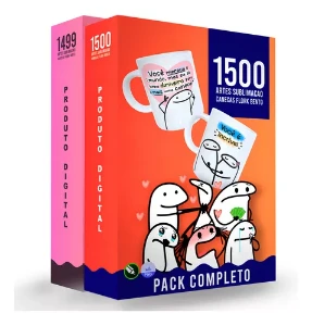 Caneca Personalizada - Pack 1500 Artes Sublimação Flork - Serviços Digitais