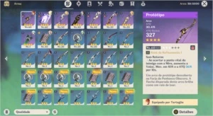 VEndo acc AR35 Child QIQI top demais varios rank 4 - Genshin Impact