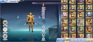 CONTA CDZ SERVER A3 - TOP - NA SEGUNDA MELHOR GUILD - Saint Seiya Awakening SSA
