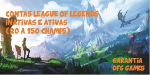 Conta inativas e ativas League of legends LOL