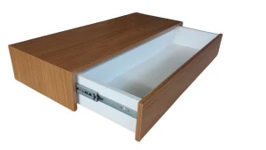 Mesa Suspensa Freijó com Gaveta 80x35x12cm - Artesanato e Personalizados