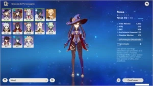 GENSHIN IMPACT AR 24 / NA - MONA + 6 ARMAS 4*