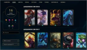 contalvl 68 s/rank 15skins que nao temcomo retirar,all champ - League of Legends LOL