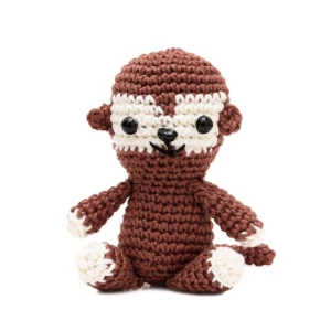 Mini Macaco em Amigurumi - Artesanato e Personalizados