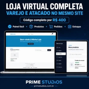 Loja Virtual Completa Para Varejo E Atacado - Sites, Lojas e Sistemas Prontos Sites e Scripts