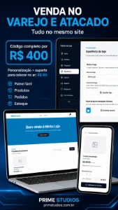 Loja Virtual Completa Para Varejo E Atacado - Sites, Lojas e Sistemas Prontos Sites e Scripts