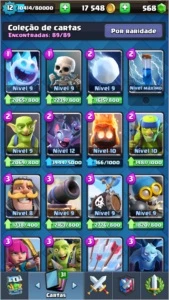 Conta clash royale nível 12 com todas cartas