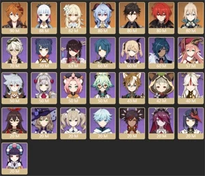CONTA GENSHIN AR55 c/ AYAKA + CORTADORA DA NEBLINA + 5 T5 ⭐ - Genshin Impact