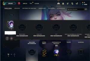 Conta Unranked com 23 Champs e 8 Skins - League of Legends LOL