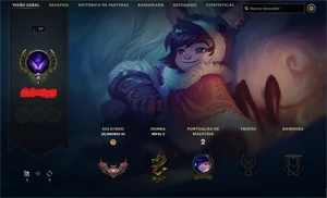 Conta League of Legends Bronze 3 MD10 2/10 LOL