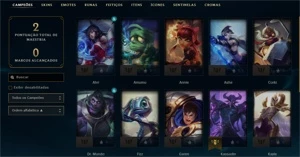 Conta League of Legends Bronze 3 MD10 2/10 LOL