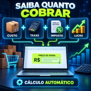 Calculadora de Preços e Taxas | Shopee Ml e Tiktok 2026/2027 - Planilhas e Dashboards