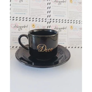 Kits Xícara e Pires Pretos Personalizados