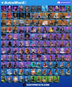 Conta Fortnite +de 150 skins Tryhards e raras