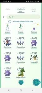 Conta Pokémon go 38